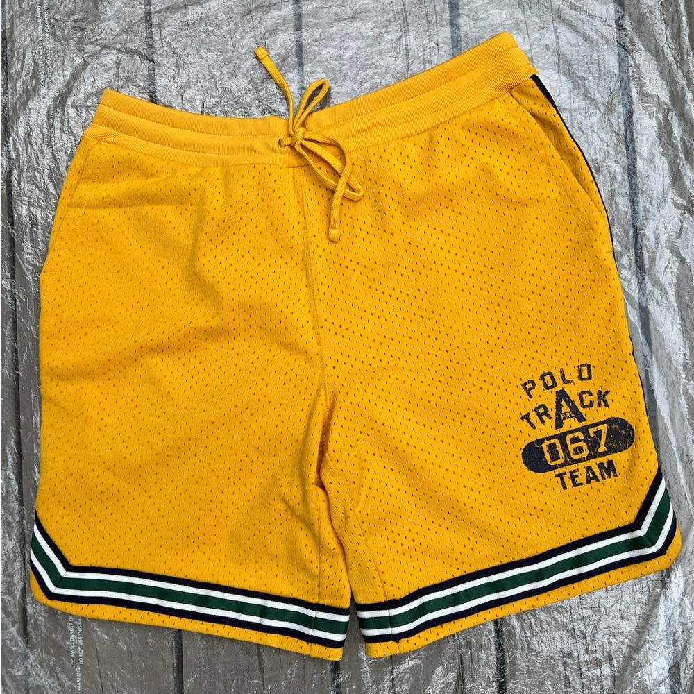 Polo Ralph Lauren Basketball Gym Casual Mesh Workout Athletic Shorts